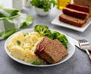 Vegan meatloaf, cabbage stoemp